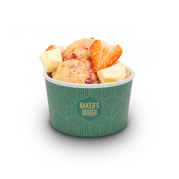 Cookie dough White chocolate strawberry