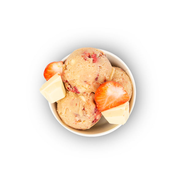 Cookie dough White chocolate strawberry